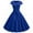Blue, variant on Winedresses For Women Print Round Neck Christmas Dresses For Women 2023 Women Vintage Short Sleeve Swing 50S Housewife Casual Evening Party Prom Dress