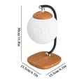 thumbnail image 3 of Dvkptbk table Lampe Lampe avec Chargeur Sans Fil Commande Tactile Veilleuse Lampe de table LED Lampe de Chevet à Intensité Réglable pour Chambre Protection des Yeux Lampe de Lecture, 3 of 6