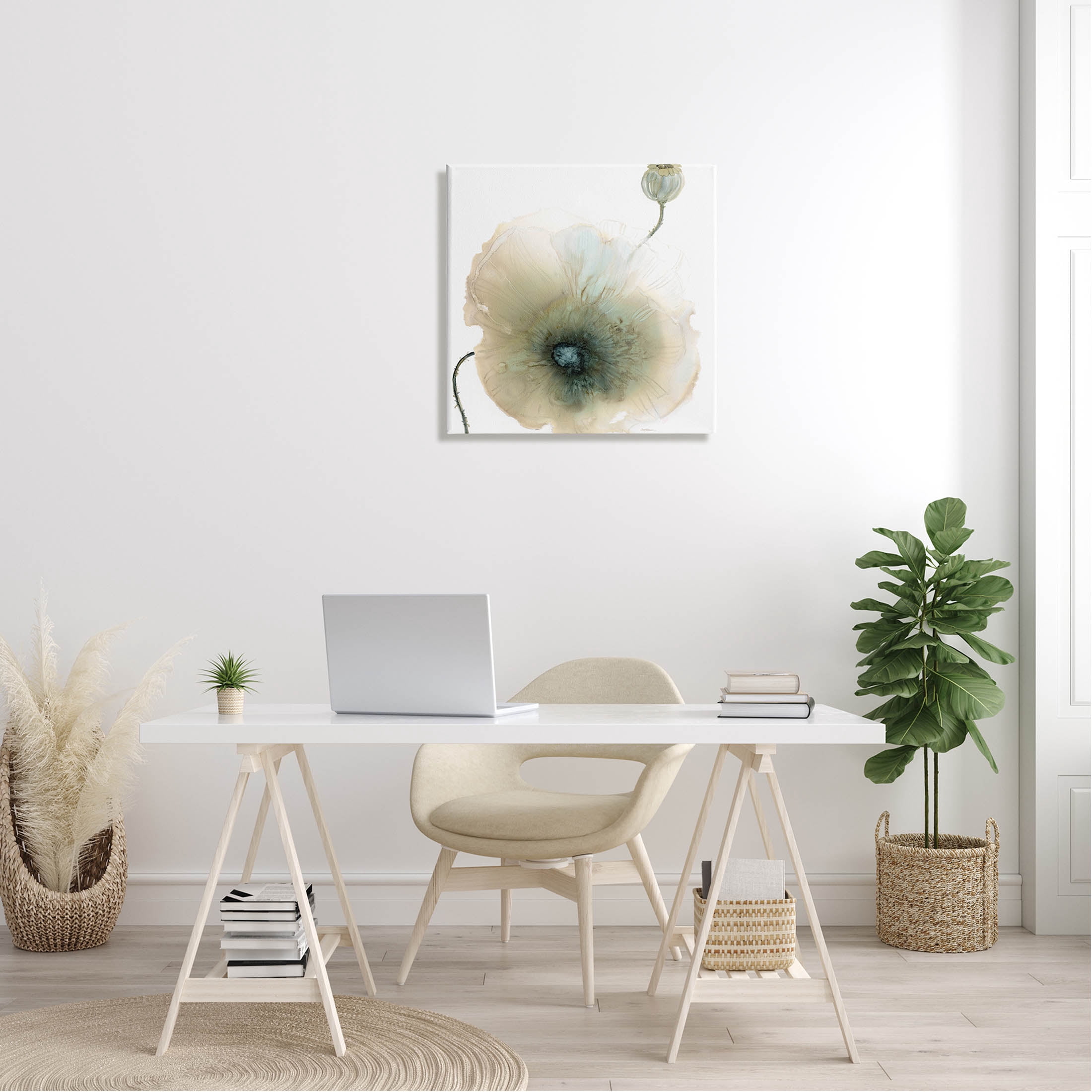 Stupell Industries Modern Poppy Flower Blossom Composition Graphic Art Gallery Wrapped Canvas Print Wall Art, Design by Carol Robinson