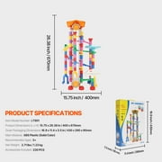 KFFKFF Marble Run Set, 230 Pieces Including Motorized Lift, Accompanied by 15 Plastic Marbles, Ingenious Maze Construction Brain Teaser, Enlightening Racing Track STEM Plaything