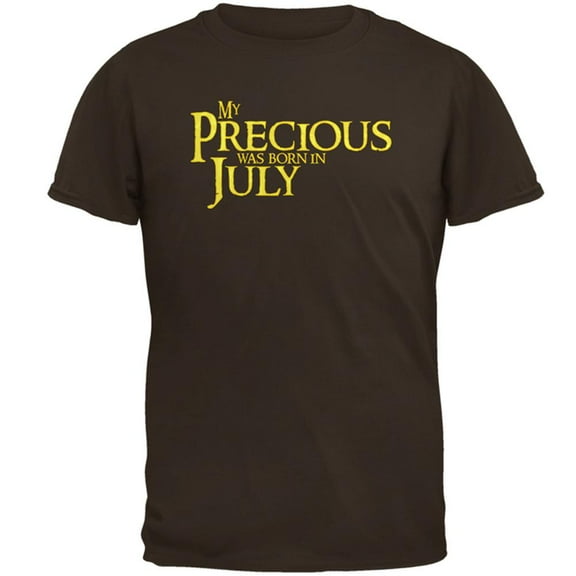 My Precious was Born in July Mens T Shirt Brown MD