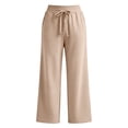 thumbnail image 5 of UKHCCC Wide Leg Sweatpants for Women High Waist with Elastic Drawstring Casual Pants Flowy Lounge Trousers Soft Cotton Cozy Loungewear Joggers S-3XL, 5 of 9