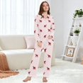 thumbnail image 6 of FORMRS Womens Pajama Set Long Sleeve Top and Pants with Pockets Soft Comfy Lounge Sleepwear, Sizes S-2XL, Abstract Elephant Pattern, 6 of 7