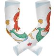 thumbnail image 1 of Manches de Bras en Soie Glacée Protection UV Manches Rafraîchissantes Manches de Soleil Unisexes avec Trou pour le Pouce pour Course Cyclisme Conduite Sports Extérieurs, 1 of 7