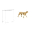 thumbnail image 1 of Mesita de noche de acrílico,Mesa auxiliar de acrílico transparente Mesa auxiliar transparente en capas,Mesa pequeña de acrílico,mesita de noche pequeña,compacta,Figura de guepardo,Figura, 1 of 8