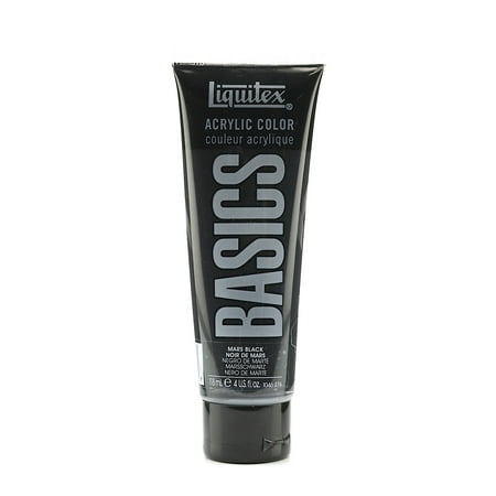 UPC: 0804551978043 | Basics Acrylics Colors mars black 4 oz. tube (pack of 3)
