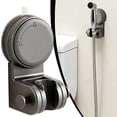thumbnail image 2 of Clearance Under $5 | Strong Suction Cup Shower Head Holder with 360-Degree Swivel Bracket for Handheld Showers, Tool-Free Installation, Grey, 2 of 7