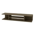 thumbnail image 6 of Pivot Modern Engineered Wood Floating TV Stand for 55" TVs, Oud Oak Color, 6 of 10