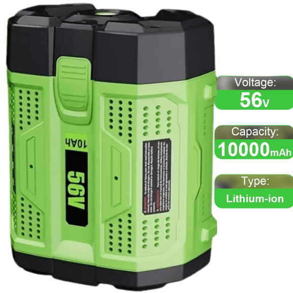 10.0Ah 56V Replacement for EGO Battery BA2800T BA4200T BA5600T BA1400T Compatible with EGO 56 Volt Power Tools(Green)
