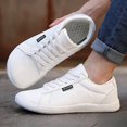 thumbnail image 6 of Men’s Wide Fit Casual Skate Sneakers Lightweight Lace Up Walking Shoes with Non Slip Sole for Daily Wear Travel Outdoor Comfort Athletic Shoes, 6 of 9
