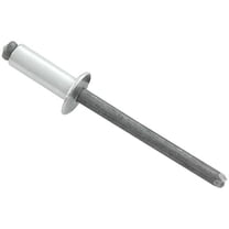 Allstar Performance ALL18103 Rivet - 3/8 in Head - 3/16 in Steel Mandrel - 1/4-3/8 in Grip Range - Natural Aluminum - Set of 250