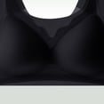 thumbnail image 4 of GUACER Womens Wide Strap Seamless Bra Comfort Wirefree Tank Bralette, Scalloped Mesh V-Neck Smoothing Lounge Bra, 4 of 5