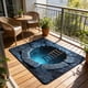 thumbnail image 5 of Felpudo con ilusión óptica | Diseño 3D con agujero sin fondo | Uso en interiores y exteriores para entrada, sala de estar y dormitorio | Antideslizante, absorbente de agua, fácil de limpiar, 5 of 6