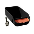 thumbnail image 2 of Caja de arena para gatos de interior con marco, contenedor , arena antisalpicaduras Negro, 2 of 8