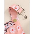 thumbnail image 6 of Halloween Toddler Girls Overalls Clothes Flower Ghost/Pumpkin Suspender Pants Baby Sleeveless Shortall Romper Jumpsuit, 6 of 8