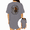 Grey, variant on Women's Soft Vintage Circular Text Rib Skeleton Mixed Autumn Bloom Sunflower Dark Soul Graphic Short Sleeve T-Shirts white Tops