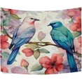 thumbnail image 2 of FREEAMG Birds Flowers Tapestry Hippie Wall Hanging Tapestries Aesthetic Decorative for Living Room Bedroom Ceiling 60x51In, 2 of 7