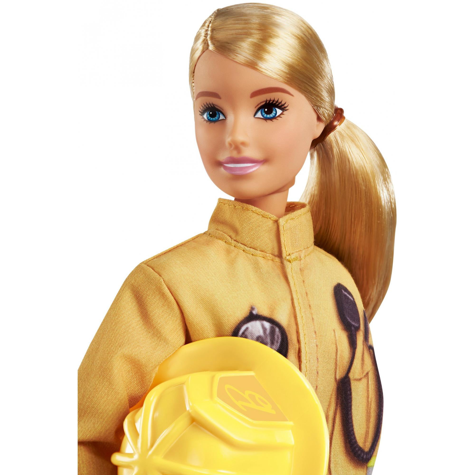 Barbie Doll Fire Fighter Career DollBlonde60th Anniversary *Brand New* 