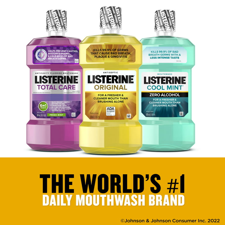  Listerine Cool Mint Antiseptic Oral Care Mouthwash to