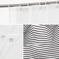 thumbnail image 4 of Abstract Black Cool Shower Curtain,Zag Pattern in Zigzag Classic Chevron Design Zig Shower Curtain,Waterproof Fabric Shower Curtains for Bathroom with 72x72 inches., 4 of 6