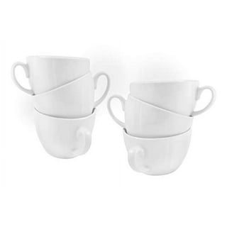 EP Porcelain Latte Cup & Saucer (12oz) - Set of 2