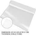 thumbnail image 2 of VEVOR Greenhouse Film 32 x 25 ft, Greenhouse Polyethylene Film 6 Mil Thickness, Greenhouse Plastic Clear Plastic Film UV Resistant, Polyethylene Film Keep Warming, Superior Strength Toughness, 2 of 9