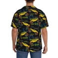 thumbnail image 5 of Xecao offers the Monster Truck1 for Men's Casual Short-sleeved Shirt, a button-up collared shirt with a pocket, perfect for beach vacations and yacht travel in the Medium size., 5 of 7