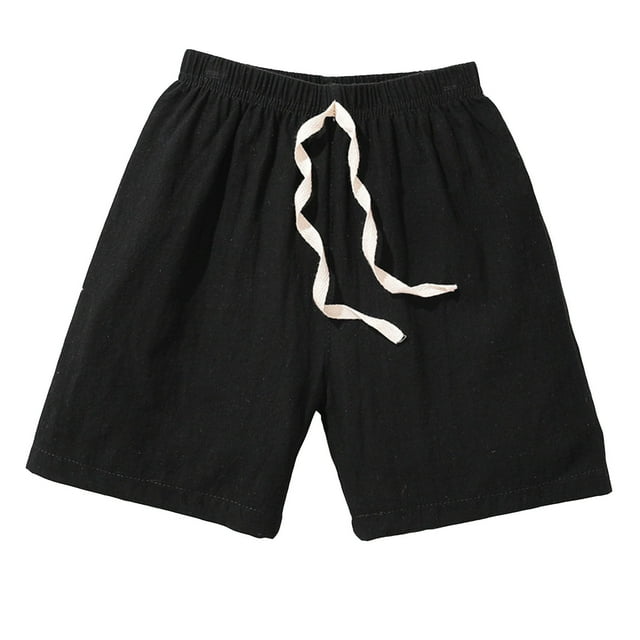 Shorts Garçons Jambe Droite Régulière à Enfiler Vêtements d'Été Plage Shorts 5-6 Ans Mode Garçons