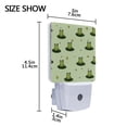 thumbnail image 4 of LED Sensor Night Light Auto On/Off Dusk to Dawn Lamp for Bedroom Hallway Cute Frogs on Lily Pads 2 Pack, 4 of 7