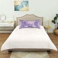 thumbnail image 6 of Haosy Satin Pillowcase for Hair and Skin Standard Cooling Silk Pillow Case with Envelope Closure Purple Bear with Star Heart 20"x40", 6 of 9