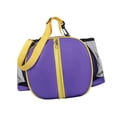 thumbnail image 2 of Bandolera de baloncesto Soporte de bolsa de almacenamiento de fútbol con bolsillos de malla de dos lados coloque fácilmente accesorios de bolas ajustables a Púrpura de una sola correa Baoblaze Estuche de baloncesto, 2 of 8