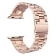 thumbnail image 1 of Fulsaxad 1/2Pack Metal Stainless Steel Band for Apple Watch Bands 44mm 45mm 40mm 41mm 38mm 49mm 42mm Men Women, Butterfly Clasp Link Metal Bands Wristbands for iWatch Series Ultra 8 7 SE 6 5 4 3 2 1, 1 of 15