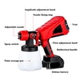 thumbnail image 3 of 1000mL Electric Paint Gun Spray Gun High Power Electric Paint Sprayer Flow Control with 3 Nozzle For 18V Battery ,Ruggedly Built, 3 of 6