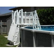 VinylWorks 5 x 5 Resin Above Ground Swimming Pool Deck Kit Taupe