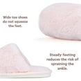 thumbnail image 6 of BERANMEY Women's Plush Fuzzy Slip-On Slippers House Slippers for Women with Solid Color Design Cozy Indoor Comfort Non-Slip Casual Home Shoes Unisex Slippers for Womens Mens, 6 of 8