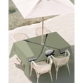 thumbnail image 3 of 52x70 Inch Outdoor Tablecloth with Umbrella Hole Zipper Rectangle Golf Ball Club Rectangular Tablecloths Outside Waterproof Sports Abstract Vintage Green Patio Table Cloth Cover for Picnic Party, 3 of 8