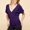 Purple, variant on Pincandy Womens T Shirts Short Sleeve Shirts-neck Summer Casual Lightweight Clothes V Neck Short Sleeve Wrap Front Drape Dolman Tunic Top,Purple,S