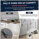 thumbnail image 4 of 10Pack Soft Close Cabinet Damper for Cabinet Doors/Wardrobe Doors,Metal Soft Close Cabinet Door Damper with Screws, 4 of 5