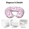 thumbnail image 6 of Zufioo Pink bows for Memory Foam U-shaped Pillow, Buckle and Invisible Zipper Neck Head Support Airplane Pillow for Travel Car Home-One Size, 6 of 8
