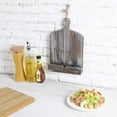 thumbnail image 4 of MyGift Farmhouse Style Brown Torched Wood Cookbook Holder with Kickstand, 4 of 6
