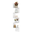 thumbnail image 4 of Estante de esquina Furinno Rossi, 5 niveles, soporte de pared flotante, blanco, 4 of 6