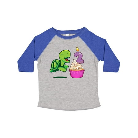 

Inktastic 2nd Birthday Turtle Gift Toddler Boy or Toddler Girl T-Shirt