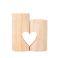 thumbnail image 4 of Portavelas de té para decoración de centro de oficina, juego de portavelas de té de madera decorativa, portavelas de corazón de unidad para decoración del hogar TUNC Sencillez, 4 of 5