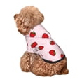 thumbnail image 2 of Yiaed Strawberry Print Dog Hoodie Security Pet Dog Costume Pets Dog Hoodie Sweatshirt with Pocket for Small Dogs-X-Large, 2 of 5