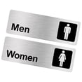 thumbnail image 3 of Letrero para puerta de baño Letrero para puerta de inodoro Letrero para baño Letrero para baño para hombres y mujeres Indicador para baño para el, 3 of 10