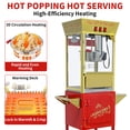 thumbnail image 4 of Popcorn Machine with Cart, 12 Oz Popcorn Maker with Stainless-Steel Kettle Makes up to 48 cups, Vintage Popcorn Popper Movie Theater Style, Red, 4 of 8