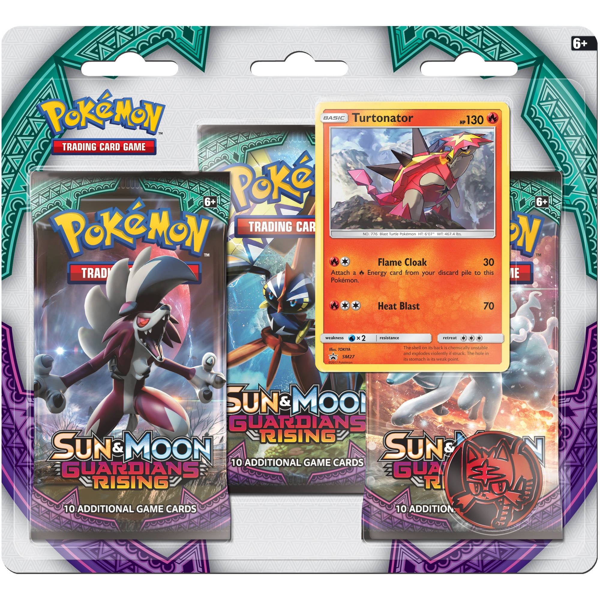 Message Delivery 3x Pokemon Guardians Rising Booster Pack PTCGO Code 