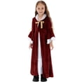 thumbnail image 6 of ATOGUTA Girls Long Dresses Kids Long Sleeve Party Birthday Prom Formal Fancy Long Dress Size 9-15, Red, 6 of 6