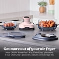 thumbnail image 4 of Ninja Crispi Glass Air Fryer 4-Qt, 3-in-1, Air Fry Recrisp, Portable, Dishwasher Safe, FN100WMPK Pink, 4 of 16