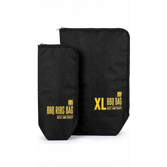 Babilonia BBQ Blanket for Resting Meat – Includes Reusable BBQ Meat Blanket (15.4x5.5 Inch) and BBQ Ribs Bag (8.3x5 Inch)